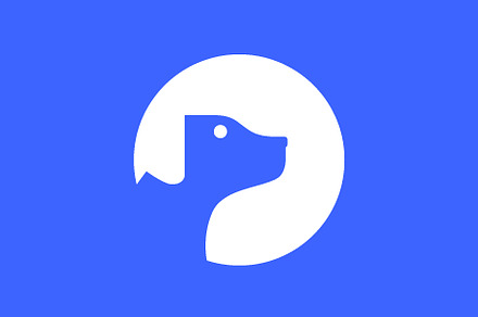 golden retriever dog modern logo, a Branding & Logo Template by devastd