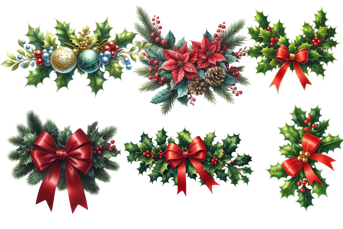Christmas Garland Clipart, an Illustration by Designworld (Photo 3 of 4)
