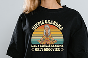 Groovy Hippie Grandma PNG, 70s Retro, a Graphic by Vector Portal (Thumbnail 5 of 5)