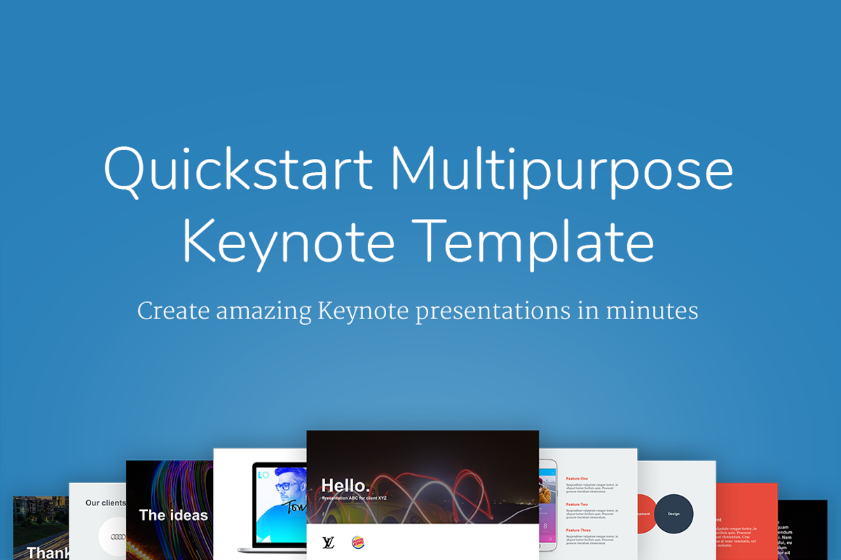 QuickStart Keynote Template, a Presentation Template by Craig Barber (Photo 1 of 6)