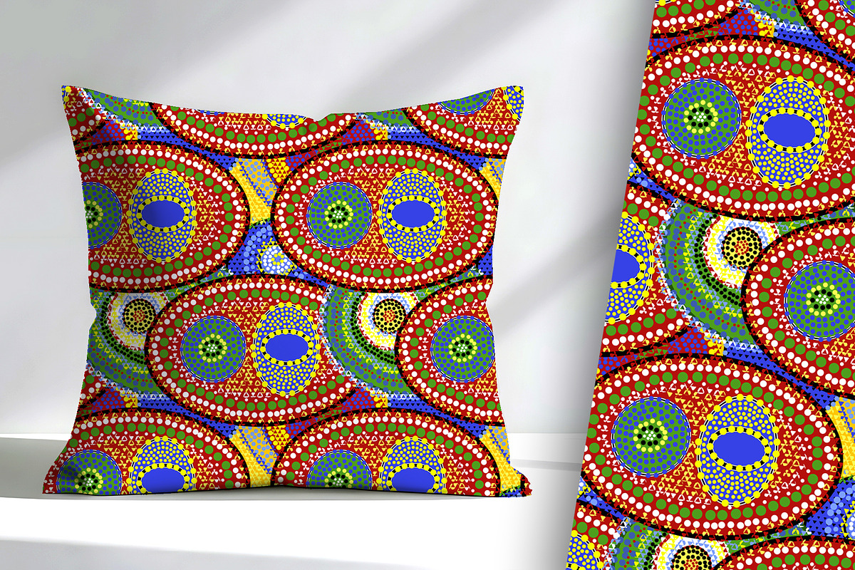 Aboriginal Orbs Seamless Repeat, a Pattern Graphic by Sharon Schwalbe (Photo 3 of 6)