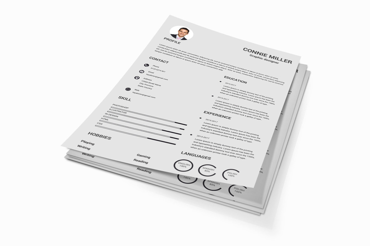 Resume Template and Cover Letter, a Resume Template by designvillage (Photo 4 of 13)