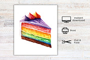Watercolor Sweet Treats Clipart, an Illustration by Canvas Craft (Thumbnail 7 of 7)