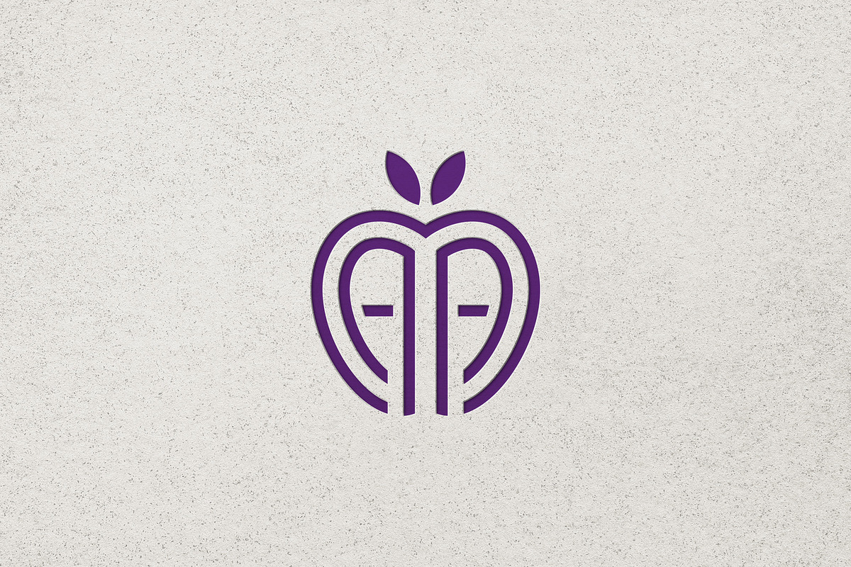 Minimalist Initials AA Apple Logo, a Branding & Logo Template by Luxury Logos (Photo 4 of 4)