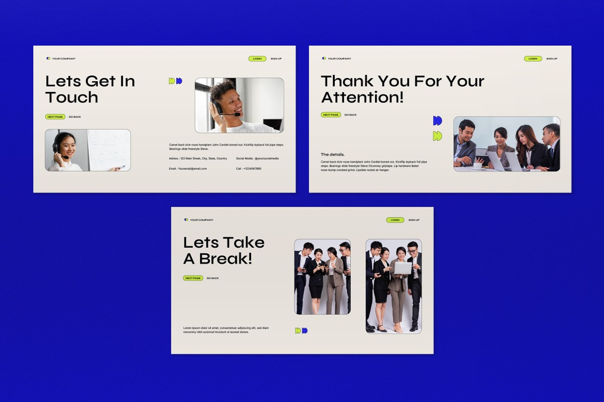 Cream Business Strategy Google Slide, a Presentation Template by graphicook (Photo 5 of 5)