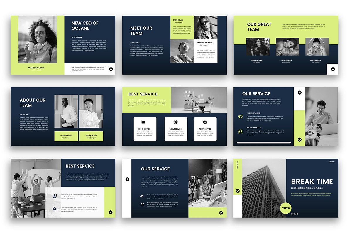 Oceane – Business Google Slide, a Presentation Template by kreatifreya (Photo 5 of 5)