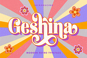 Geshina Typeface, a Serif Font by Seniors (Thumbnail 1 of 11)