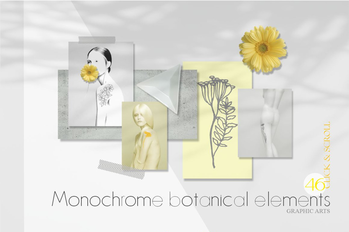 Botanical futurism illustration, an Object Graphic by Collection by VY (Photo 11 of 13)