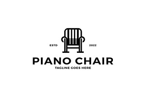 Piano With Chair Logo