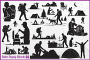 Camping Adventure Silhouette Icons, an Object Graphic by yasushie (Thumbnail 1 of 5)