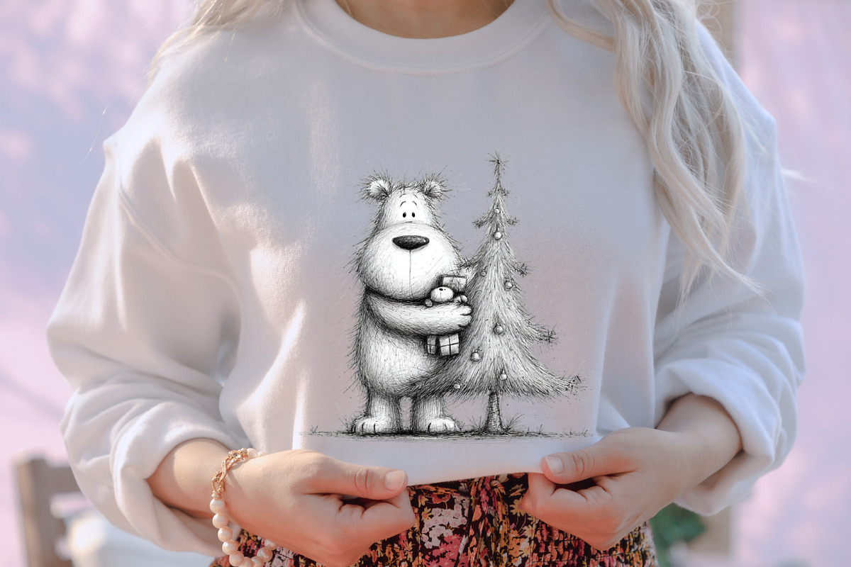 Whimsical Christmas Icy Blue Teddy B, an Illustration by designcity5 (Photo 5 of 5)