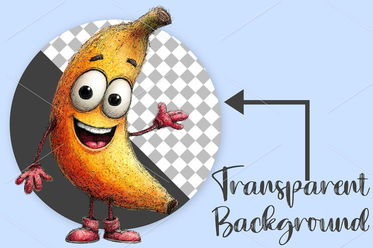 Whimsical Quirky Cute Funny Fruit, a Seasonal Illustration by Canvas Craft (Photo 2 of 7)