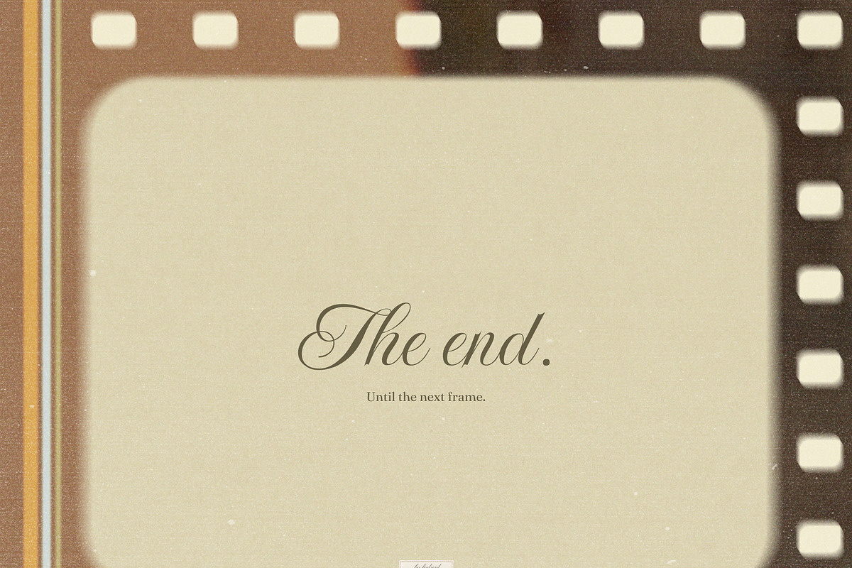Film frames: Until the Next Frame, an Object Graphic by Feelsoul (Photo 10 of 10)