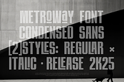 Metroway | Bold Condensed Sans, a Sans Serif Font by Denustudios (Thumbnail 4 of 12)