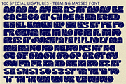 TEEMING MASSES - BOLD GROOVY FONT, a Sans Serif Font by 177Studio (Thumbnail 8 of 8)