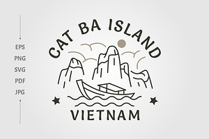 cat ba island national park logo, a Branding & Logo Template by lawoel