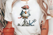 Whimsical Sailor Animals Clipart, an Animal Illustration by fashionaddict (Thumbnail 5 of 7)