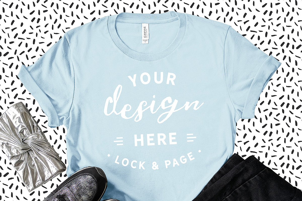 Bella Canvas 3001 Graphic Mockups, a Shirt Mockup by lock and page (Photo 25 of 65)