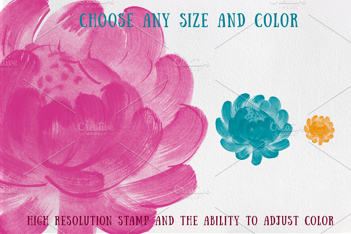 Floral Brush stamps for Procreate, a Brush Add-On by Graphics Resources (Photo 14 of 15)