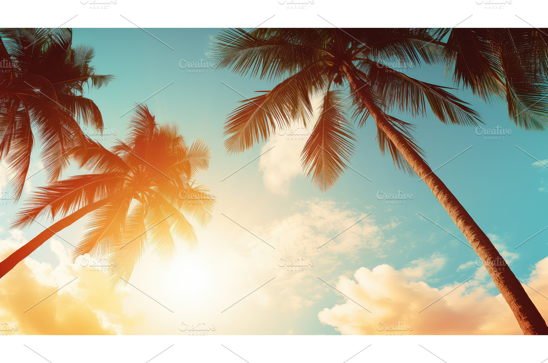 beach sun summer background ai, a Holiday Photo by pikepicture