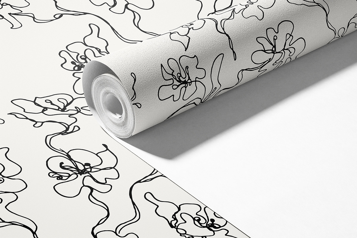 Subtle Apple Flowers Vector Patterns, a Pattern Graphic by MalyskaStudio (Photo 13 of 17)