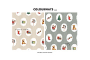 Traditional Christmas cameo pattern, a Pattern Graphic by Milatoo (Thumbnail 3 of 3)