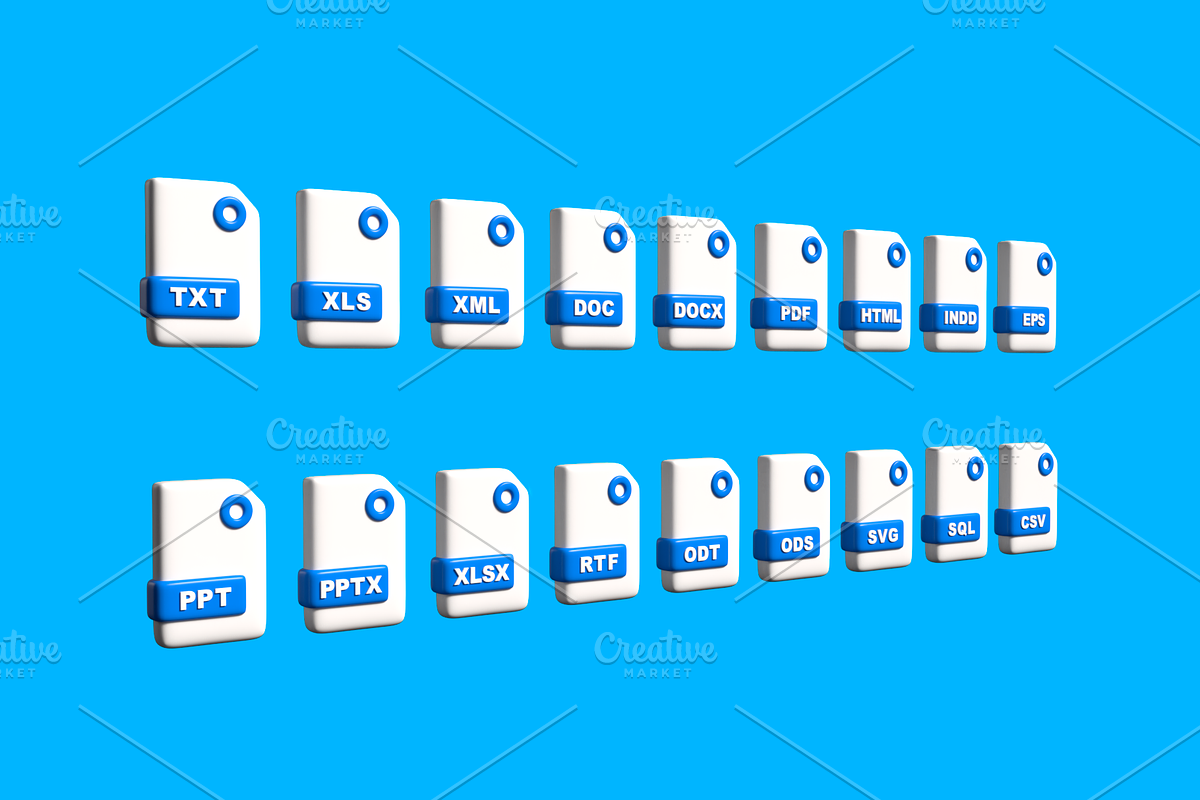 Documents and Office Formats 3D, a 3D by Casa Mandarina (Photo 4 of 9)