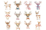 Quirky Christmas Reindeer, an Illustration by Design Market (Thumbnail 3 of 3)