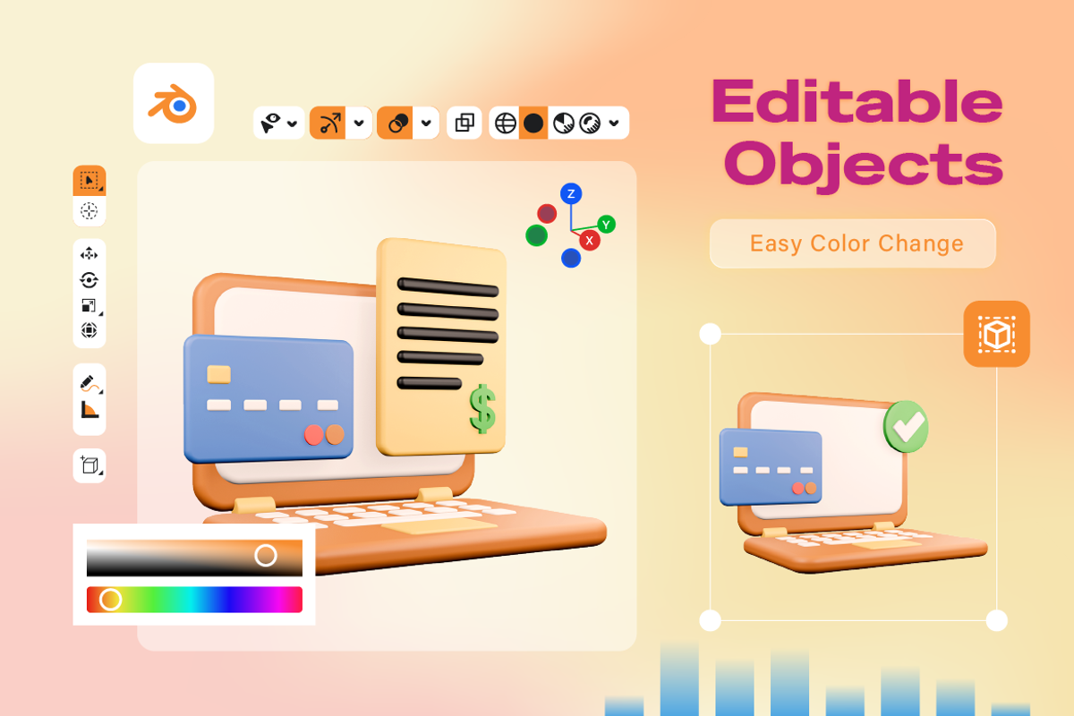 Business Laptop 3D Icon, an Object 3D Model by Burntilldead (Photo 4 of 7)