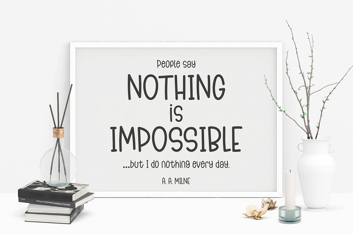 Sniffle - a fun handwritten font! preview 3