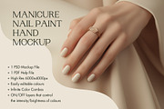Manicure Nail Paint Hand Mockup, an Advertising Mockup by Northern Kraft (Thumbnail 1 of 4)
