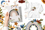 Boho Rainbows, Floral Rainbows, a Decorative Illustration by Usis (Thumbnail 8 of 10)