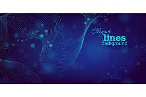 Blue neon background with graceful, an Illustration by Nenahliadava Design