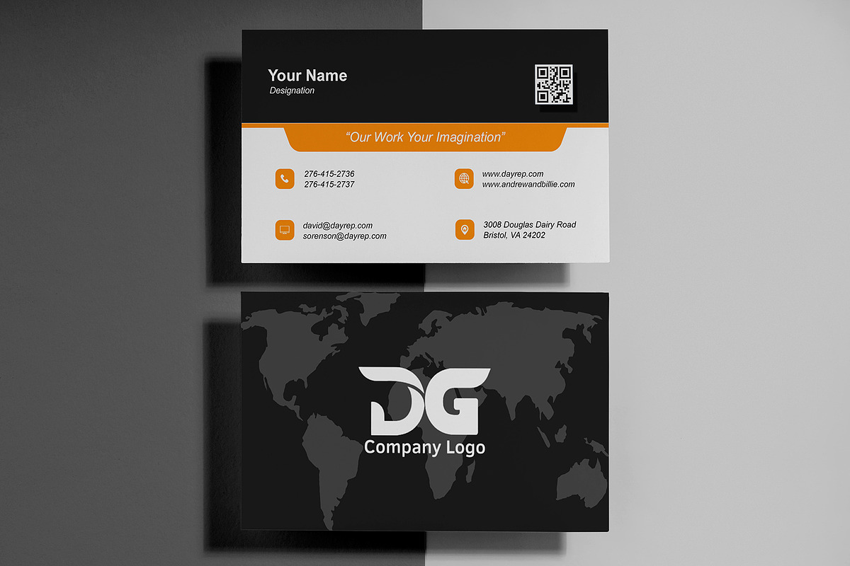 Marketing Business Card Template - PSD preview 2