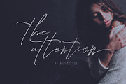 The Attention, a Script Font by Aldedesign (Thumbnail 1 of 9)