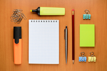 Office supplies on desk preview 6