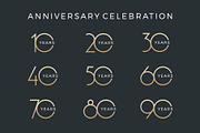Celebration event design set., a Background Graphic by lettett (Thumbnail 1 of 2)