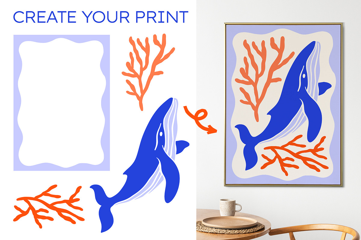 Ocean Gallery Vector Print Creator, an Object Graphic by ArtFM (Photo 13 of 17)
