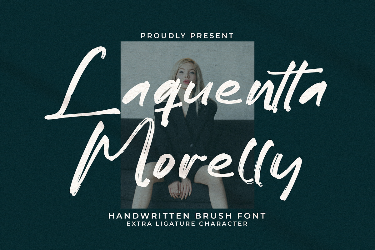 Laquentta Morelly, a Handwritten Font by Integritype Studio (Photo 1 of 15)