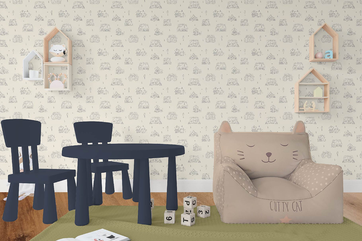 Homebody Quaint House Illustrations, a Pattern Graphic by Maddie Jensen Design (Photo 7 of 7)