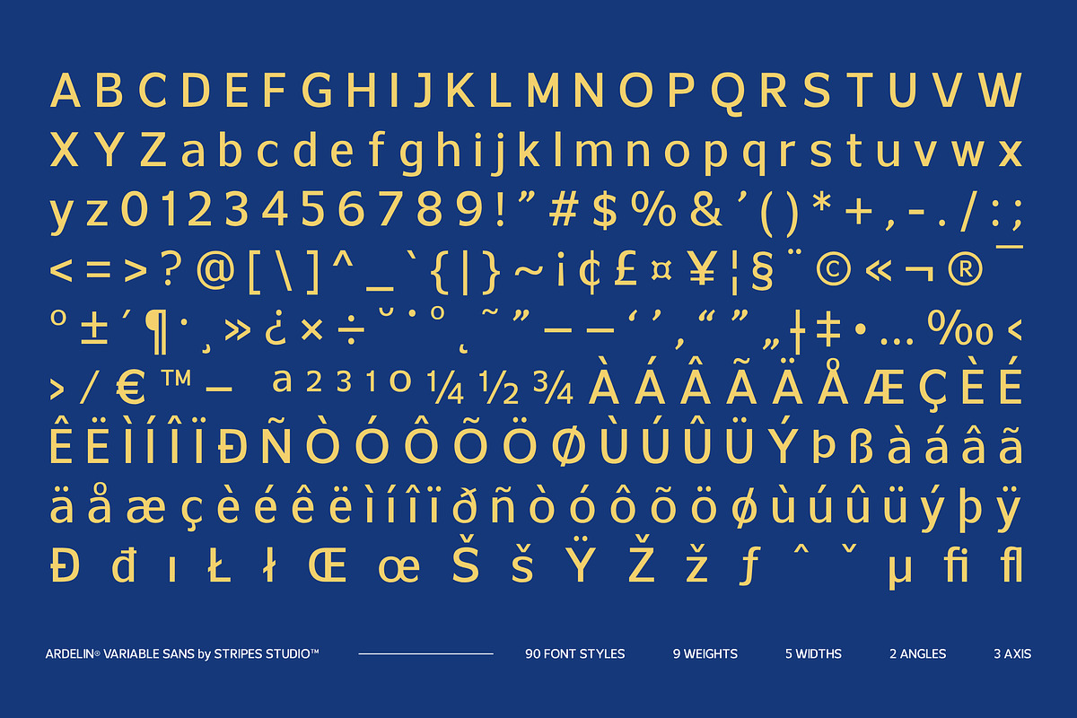 Ardelin Variable, a Sans Serif Font by Stripes Studio (Photo 15 of 15)