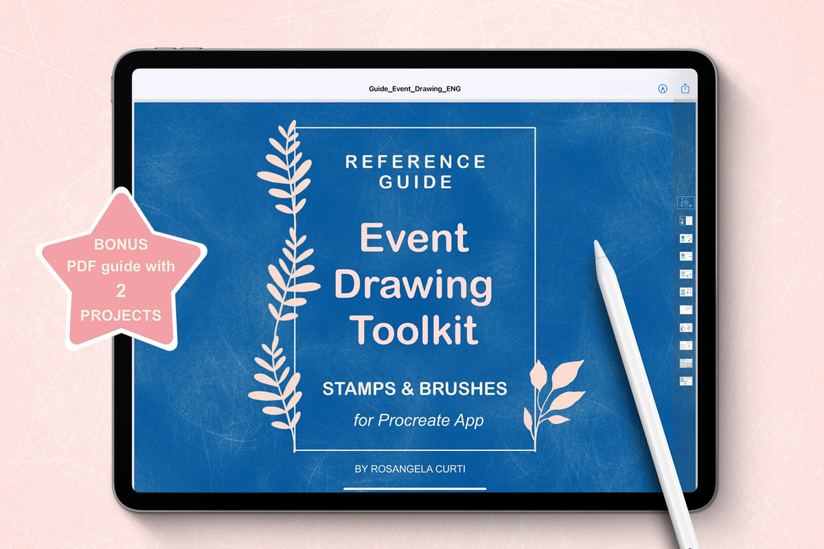 Procreate Event Drawing Toolkit, a Brush Add-On by Rosangela Curti (Photo 15 of 17)