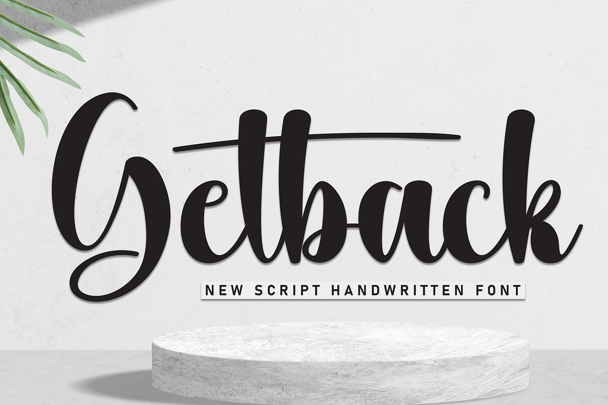 Getback | Script Font, a Handwritten Font by Scratchones (Photo 1 of 9)