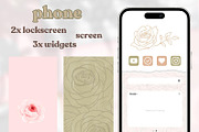 Rose iOS Wallpaper Icon Pack, a Background Graphic by BeeRubby (Thumbnail 7 of 9)