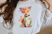 Whimsical Summer Fox Clipart, an Illustration by Designworld (Thumbnail 6 of 8)