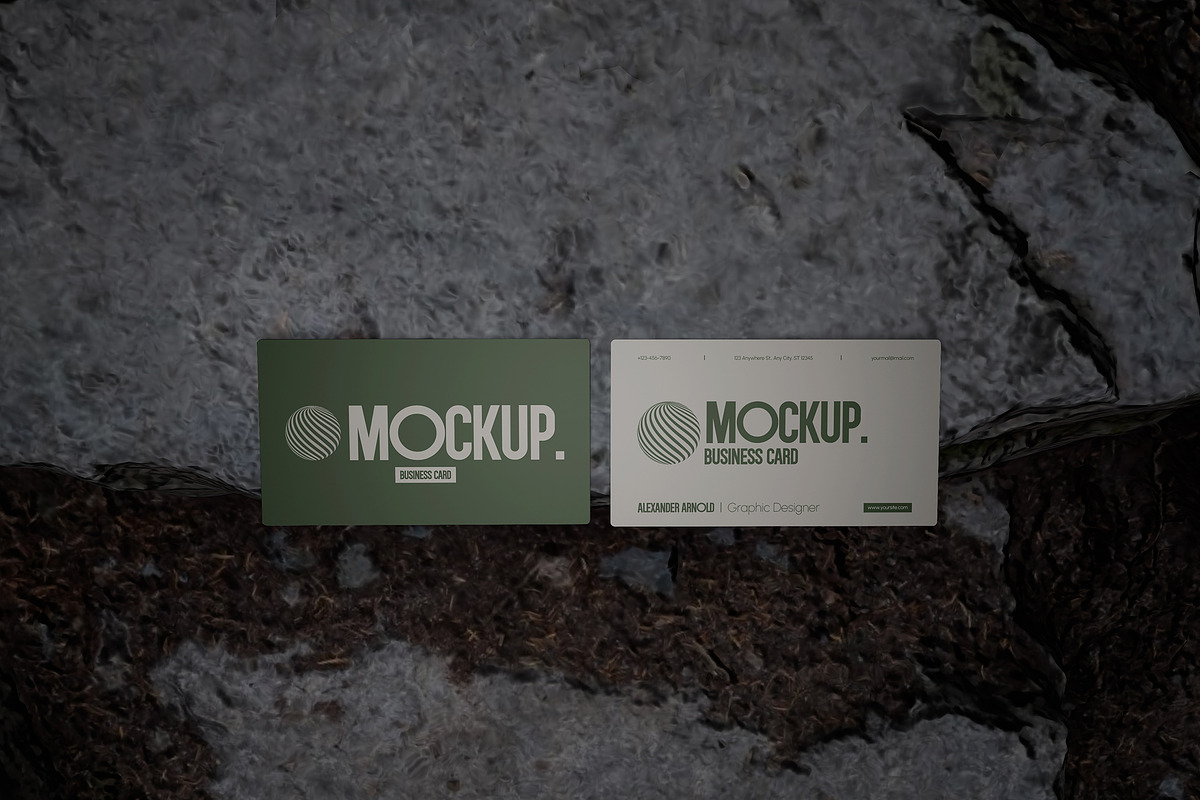 Business Card Mockup Scene, a Packaging Mockup by VanillineGraph (Photo 3 of 3)