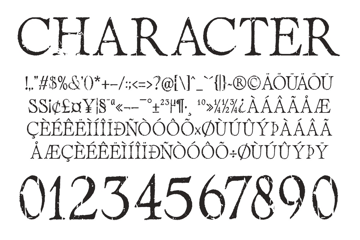 Mote - VintageClassic Rough Typeface, a Serif Font by overlaytemplates (Photo 6 of 6)