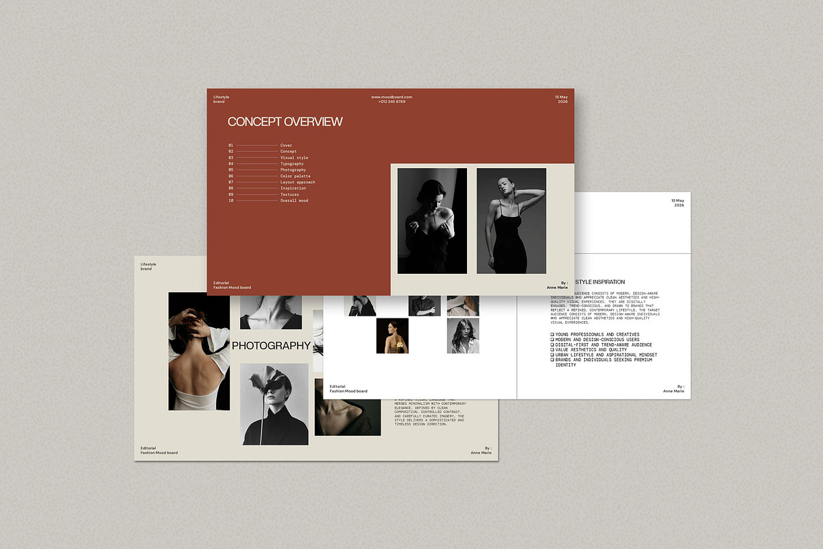 Mood Board Presentation Template, a Presentation Template by Graphpexel (Photo 5 of 7)