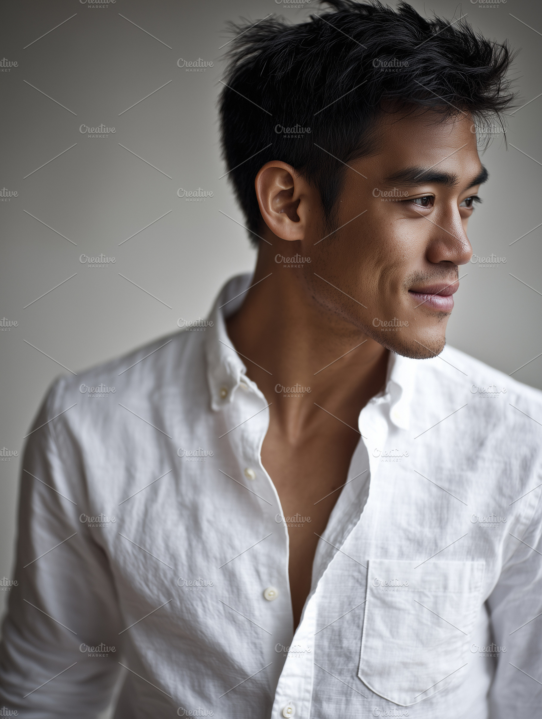 Side profile portrait of a confident, a Person Photo by MistyDay