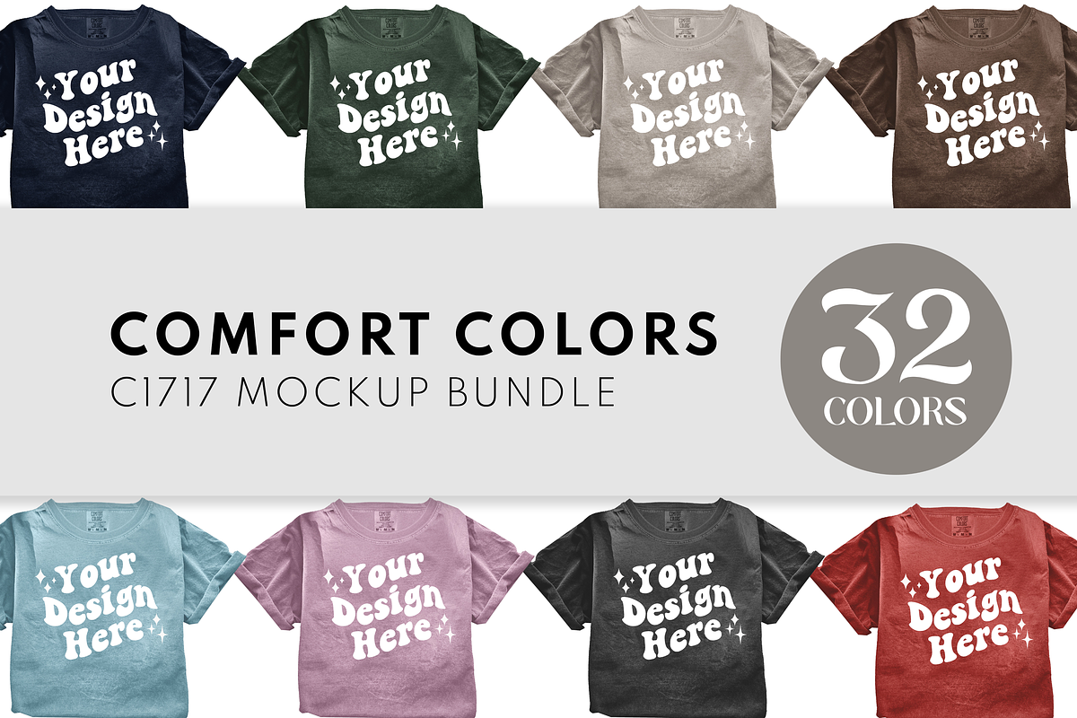 Comfort Colors 1717 Mockups Bundle, a Shirt Mockup by creativsupply (Photo 1 of 4)